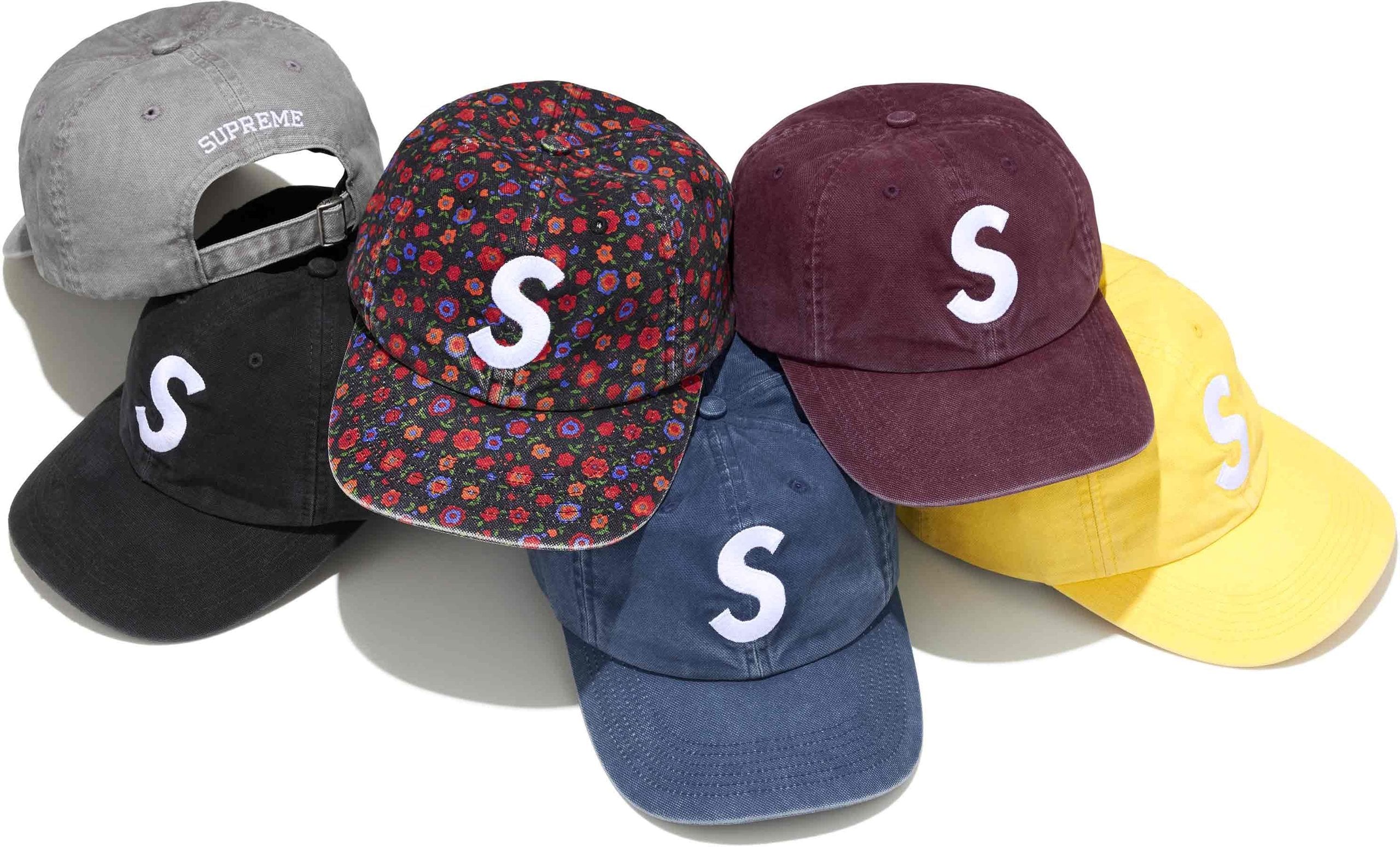 Washed Canvas S Logo 6-Panel